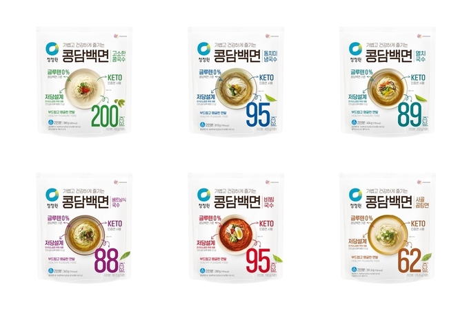 청정원 콩담백면 2인분 6개 제품 합본.