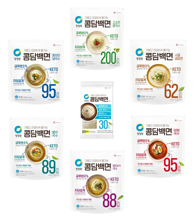 청정원_콩담백면 6종 및 사리면.
