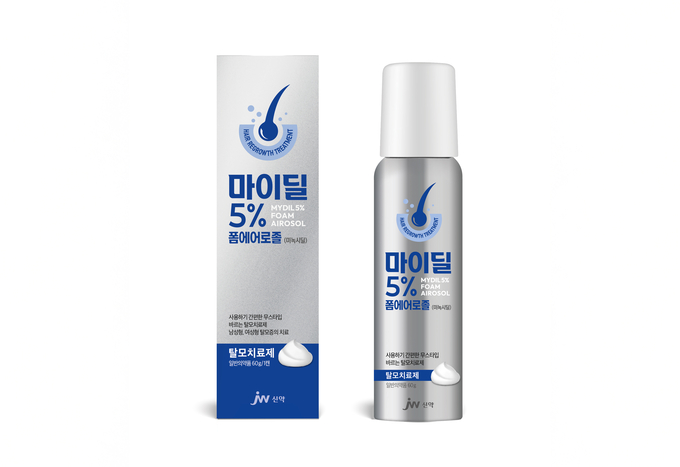마이딜 5% 폼 에어로졸. 사진/JW신약