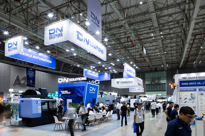 지난 7월 2일부터 5일까지 나흘간 호찌민 SECC(Saigon Exhibition and Convention Center)에서 열린 제조기술 전문 전시회 MTA 베트남 2025 내 DN솔루션즈 부스.