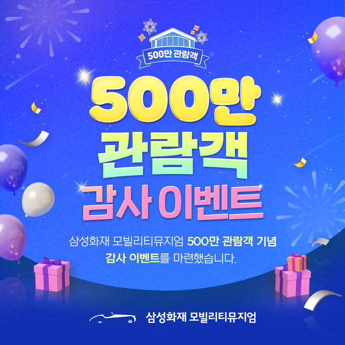 삼성화재 모빌리티뮤지엄, 관람객 500만명 돌파. 이미지/삼성화재