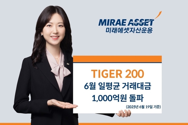 ‘코스피 5000 시대’ 정책 수혜 기대…미래에셋 ‘TIGER 200 ETF’ 이달 일평균 거래대금 1,000억원 돌파
