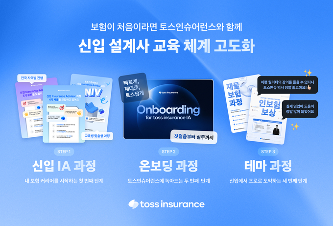 토스인슈어런스, 신입 설계사 교육 체계 고도화