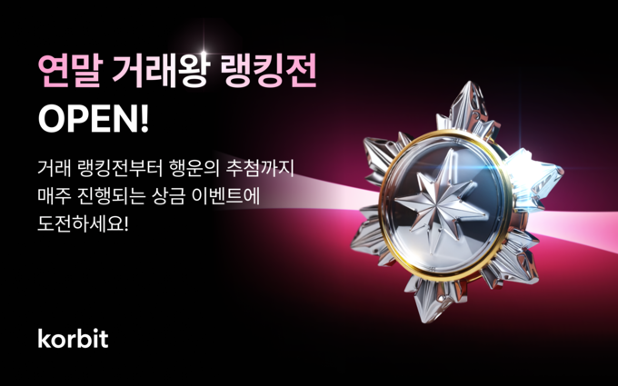 코빗, 총 상금 2천만 원 규모 ‘연말 거래왕 랭킹전’ 개최